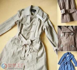 批發(fā)折扣女裝,風衣,韓版女裝,白領時裝_服裝服飾_世界工廠網(wǎng)中國產(chǎn)品信息庫